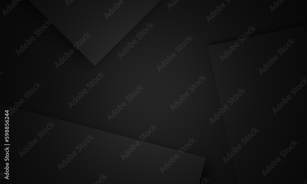 Abstract black paper cut background.