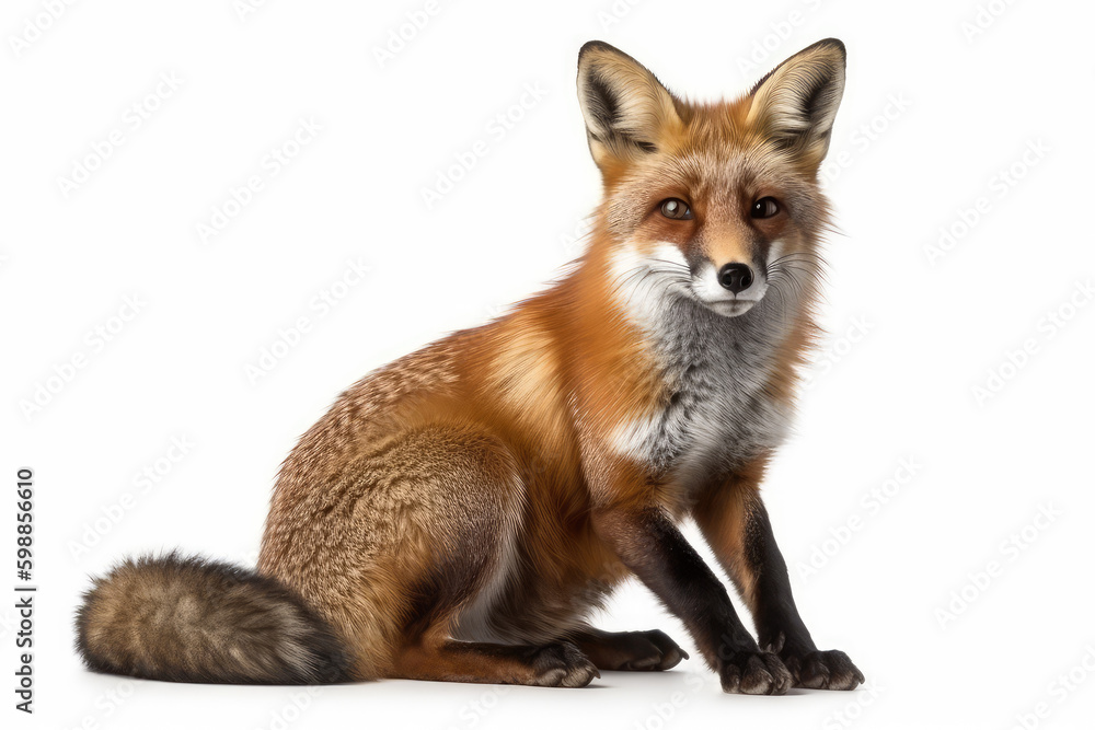 fox vulpes - obrazy, fototapety, plakaty 