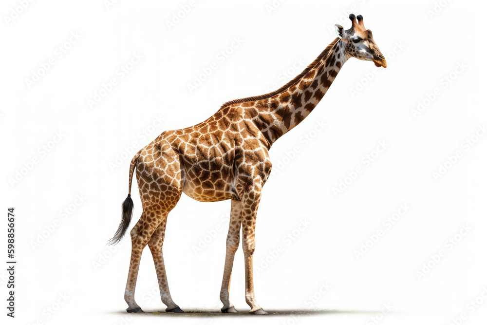 Obraz premium giraffe isolated on white