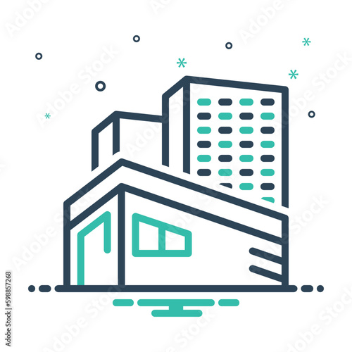 Mix icon for headquarters 