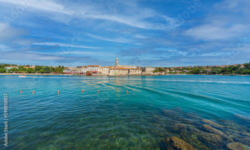Town of Krk on the Island of Krk on the Adriatic Sea photo