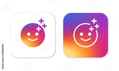 Filters. Flat, color, photo filters. Vector illustration.