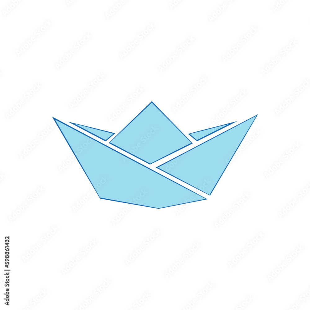 Sail boat. Cute boat with sails on a white isolated background. Sailboat and water waves. Vector illustration in a flat style. Sail boat. Cute boat with sails on a white isolated background. Sailboat and water waves. Vector illustration in a flat style.
