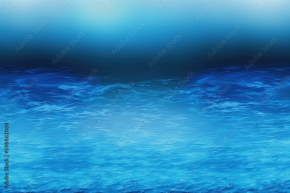 Abstract marine background with dark blue surface. Ocean surface. AI generated