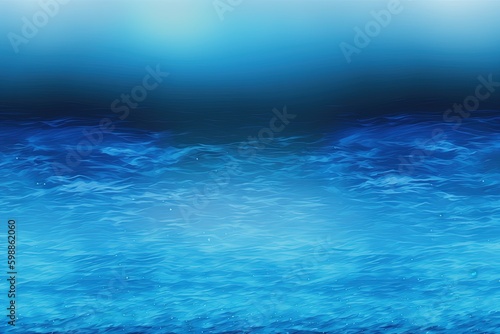 Abstract marine background with dark blue surface. Ocean surface. AI generated © Olha