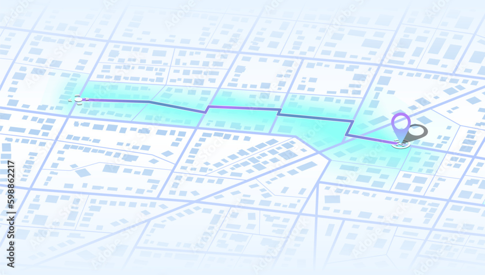 3d illustration map, street town buildings modern urban houses, road direction in digital gps navigation map. Vector isometric for concept business background. vector illustration of roadmap 3d illustration map, street town buildings modern urban houses, road direction in digital gps navigation map. Vector isometric for concept business background. vector illustration of roadmap