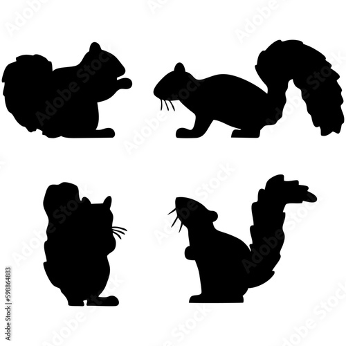 silhouette squirrel