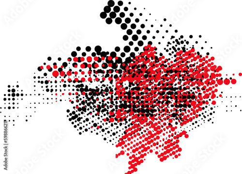 Grunge halftone background. Pop art background