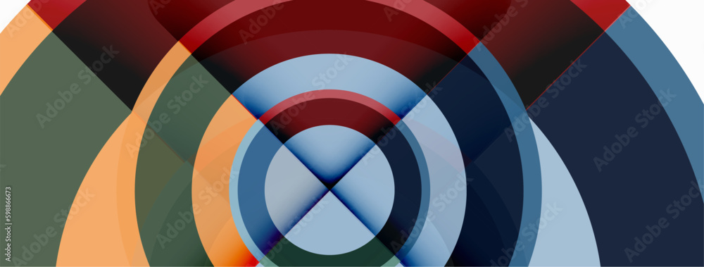 Circles with shadows trendy minimal geometric composition abstract background Circles with shadows trendy minimal geometric composition abstract background