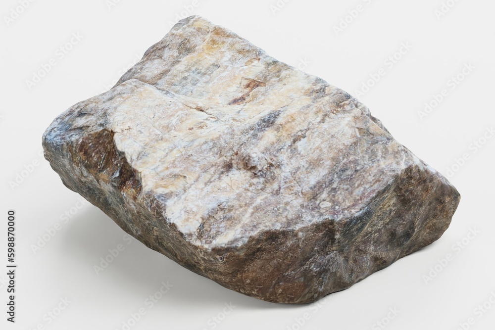 Fototapeta premium Realistic 3D Render of Rock