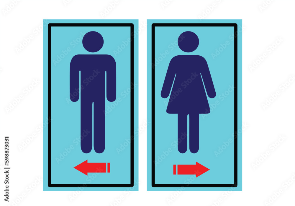 Toilet Sign, Women Toilets, Man Toilets, Gents Toilet, Ladies Toilet