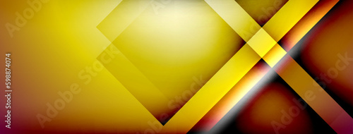 Light and shadow squares and lines abstract background