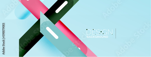 Background overlapping lines. Dynamic lines abstract wallpaper. Straight lines composition vector illustration for wallpaper banner background or landing page