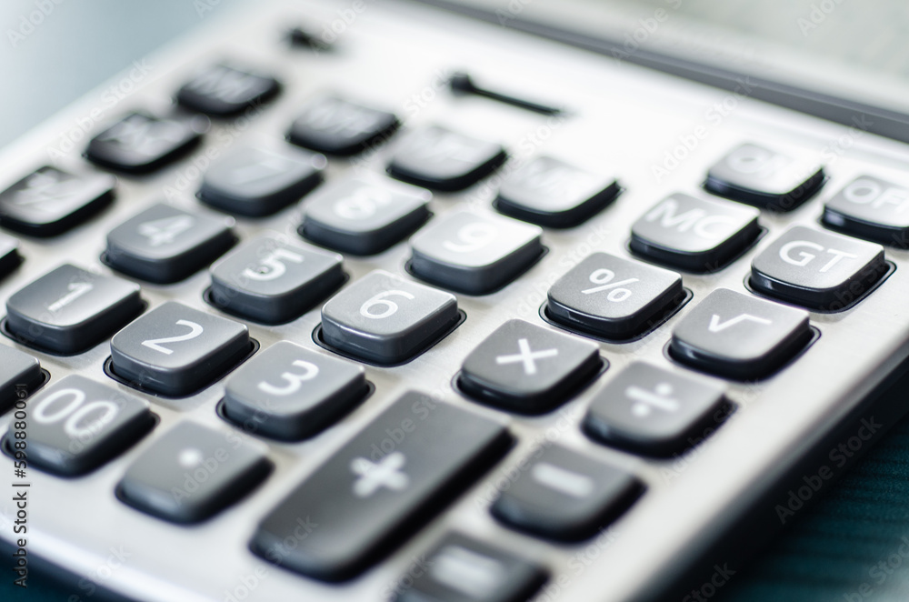 Money and calculator in growing money concept. Money and calculator in growing money concept.