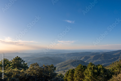 Panoramic view of the natural park of the Sierras de Cazorla, Segura and Las Villas.