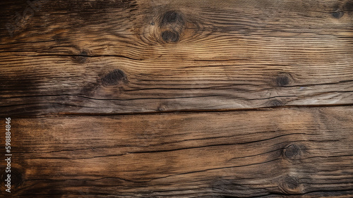 Wooden texture. Rustic wood texture. Wood background. Generative Ai