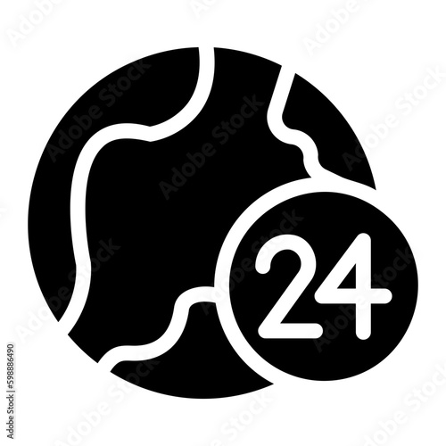 24 hours icon 