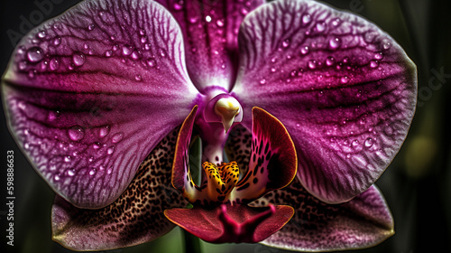 Orchid flower. Generative AI