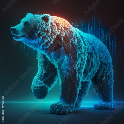The Futuristic Cyber Bear  Exploring the Intersection of Technology and Nature