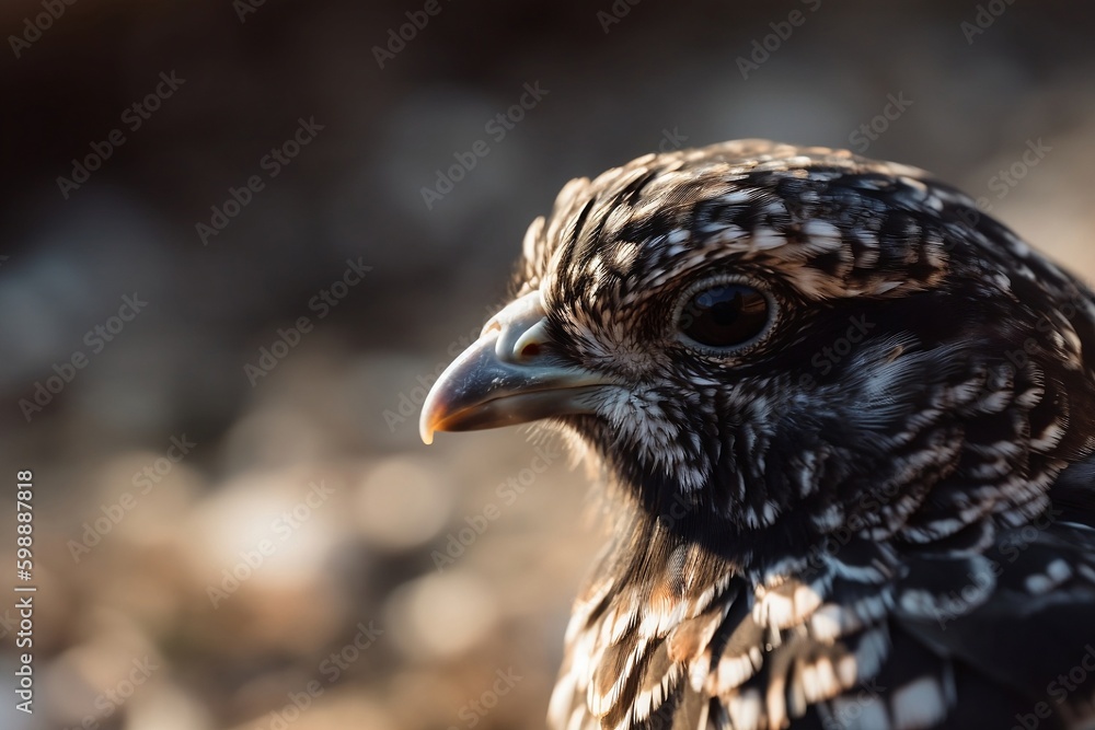 Close-up Portrayal of a Chicken Close-up Portrayal of a Chicken