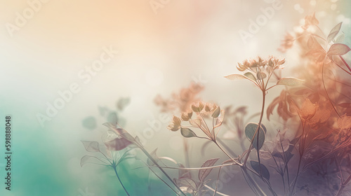 Summer background  ethereal and dreamy background. Generative AI