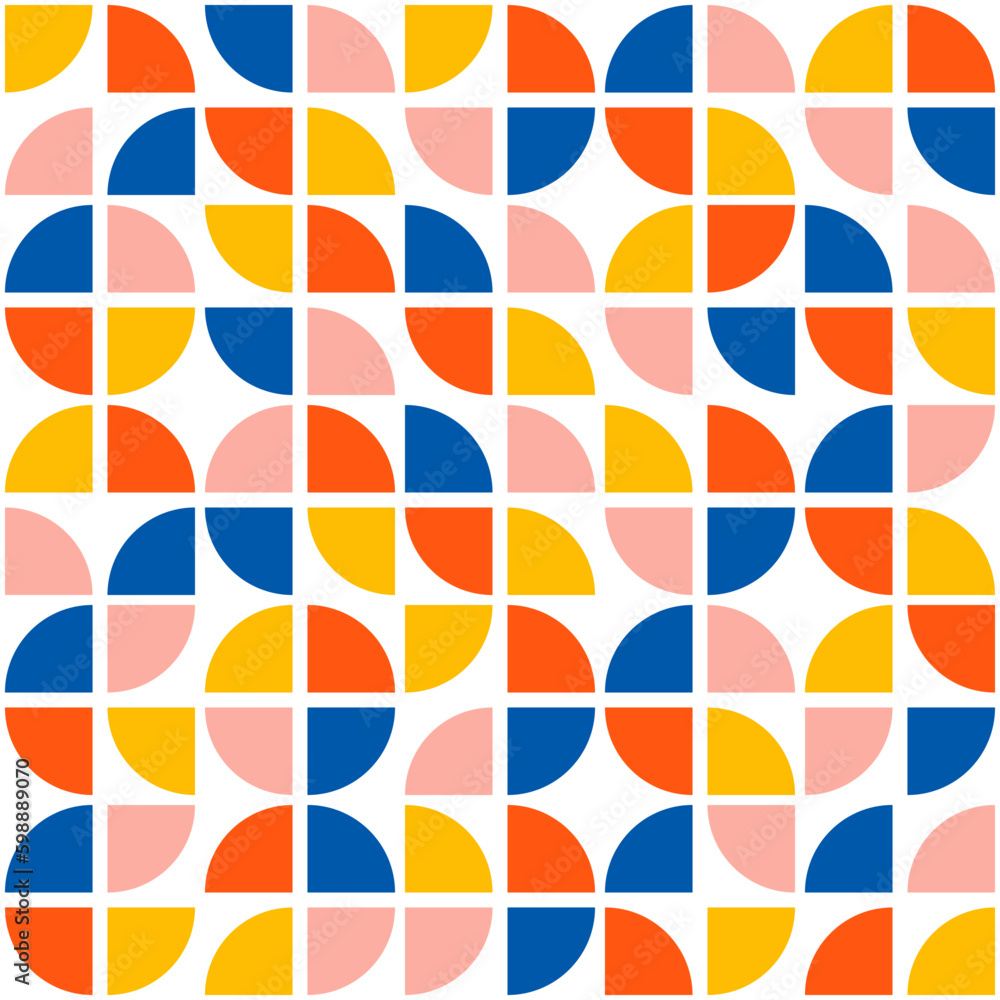 Seamless pattern with colorful geometric design Seamless pattern with colorful geometric design