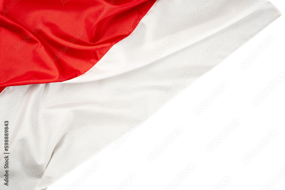 Indonesian waving flag frame