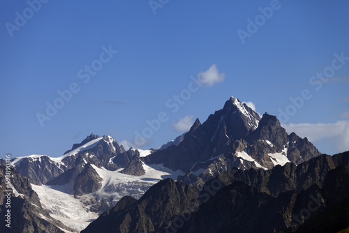 High mountains. Caucasus Mountains. Georgia