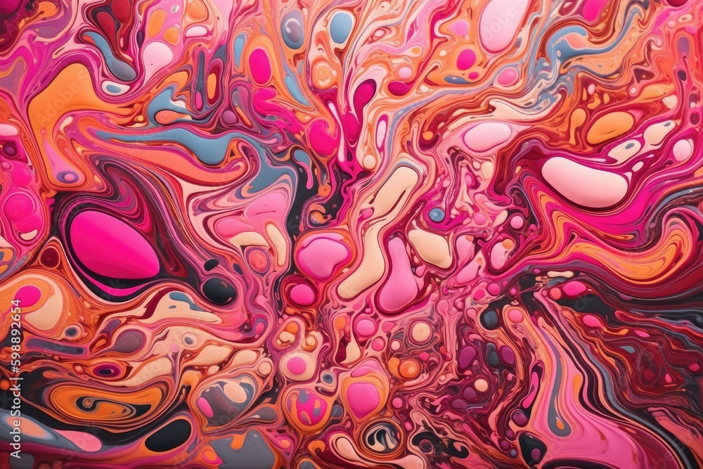 fluid art composition features a vibrant color scheme with bold and eye-catching designs fluid art composition features a vibrant color scheme with bold and eye-catching designs