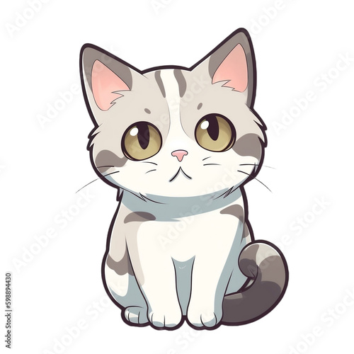 cartoon cat sticker