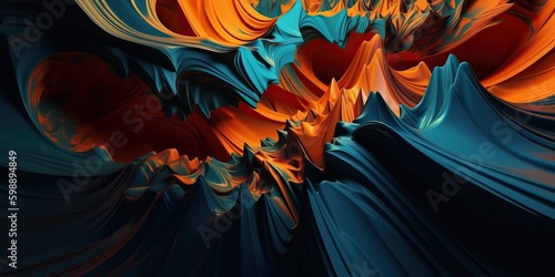Abstract background in oran...