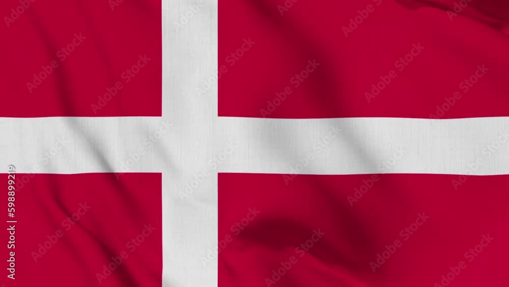 Denmark Flag Waving Slowly Looped Denmark Flag Waving Slowly Looped