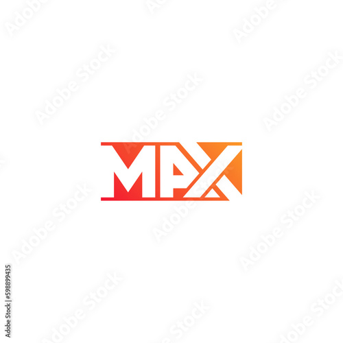 Max letters negative space logo design.