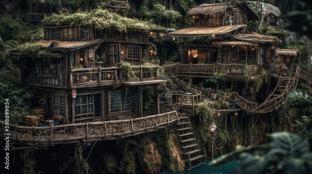 Fantasy World. Generative AI Fantasy World. Generative AI