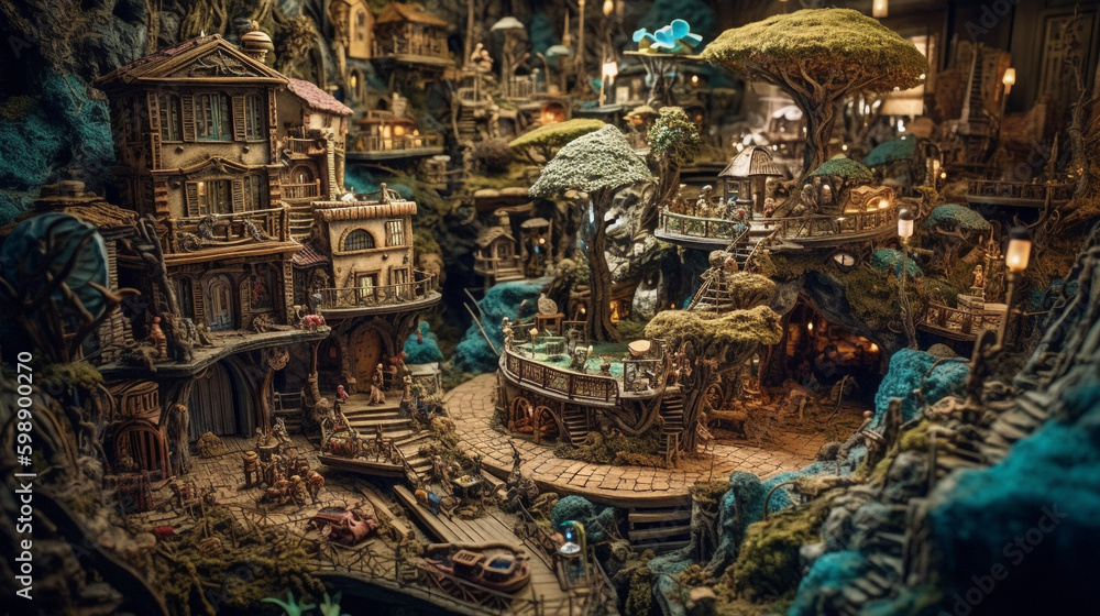 Fantasy World. Generative AI Fantasy World. Generative AI