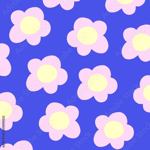 Blooming Bliss. Captivating Hand Drawn Flowers on Beautifully Colored Backgrounds, Iconic Floral Art for Your Creative Projects.