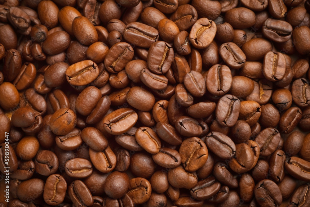 Coffee beans. Generative AI illustration Coffee beans. Generative AI illustration