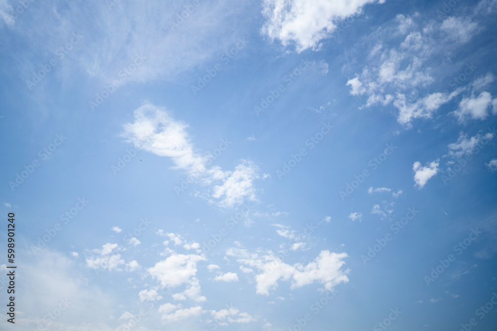Beautiful Sky with Fluffy White Clouds Beautiful Sky with Fluffy White Clouds