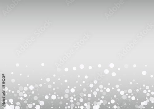 Light Blizzard Vector Silver Background. Xmas