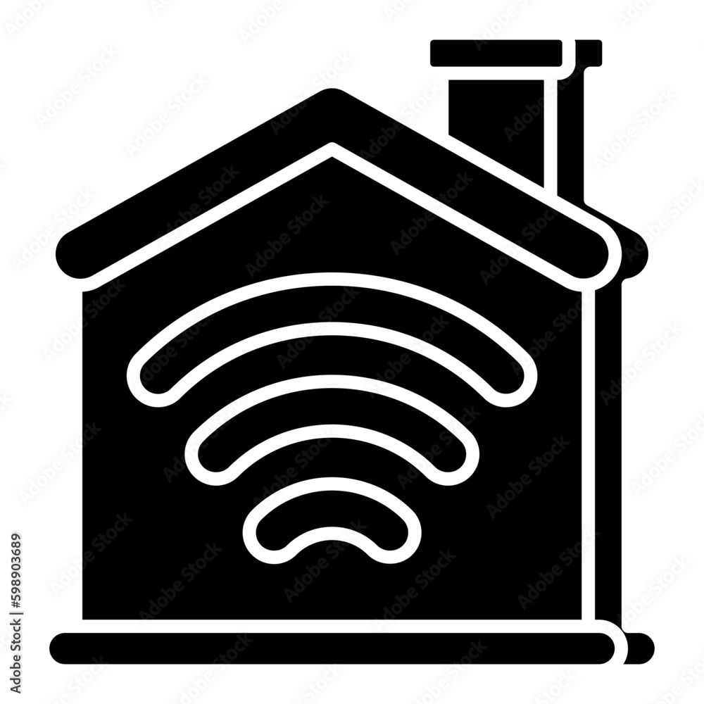 A unique design icon of smarthome A unique design icon of smarthome