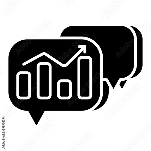 An icon design of analytical chatting