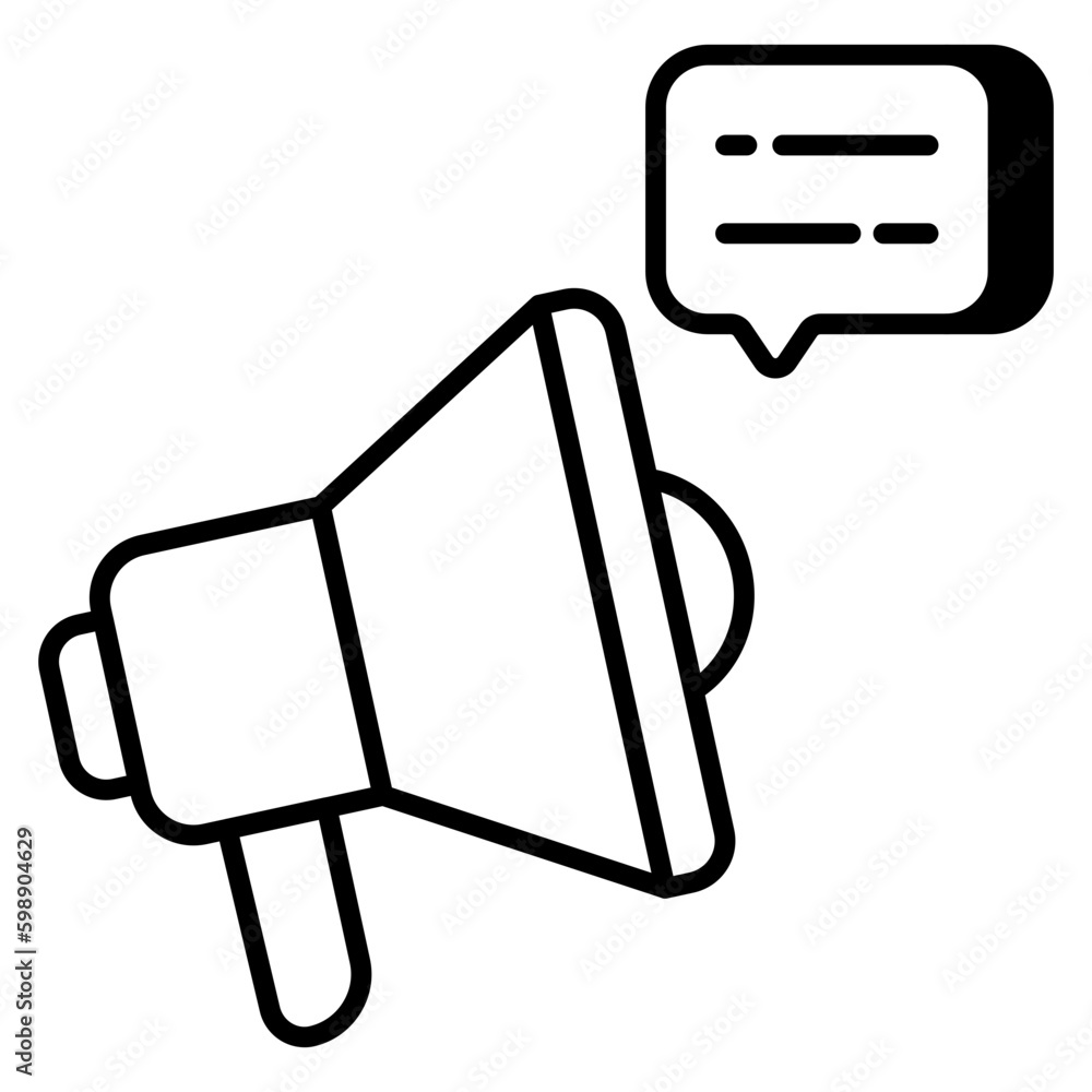 A unique design icon of promotion A unique design icon of promotion