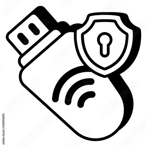 An icon design of secure smart Usb 