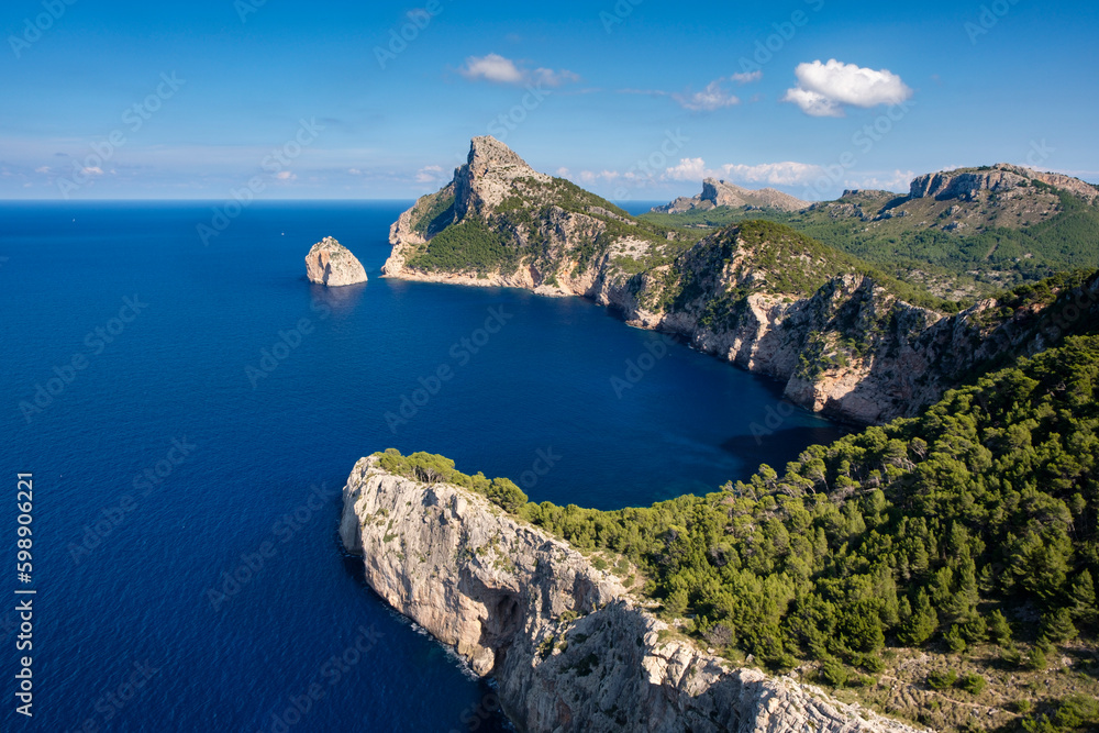 Aussichtspunkt, Mirador d es Colomer, Mirador de Mal Pas, Cap de Formentor, Kap Formentor, Mallorca, Balearen, Spanien, Europa Aussichtspunkt, Mirador d es Colomer, Mirador de Mal Pas, Cap de Formentor, Kap Formentor, Mallorca, Balearen, Spanien, Europa