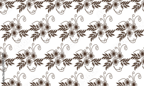 Seamless pattern for curtains, bedsheets, pillow cover designs, and other textile industry