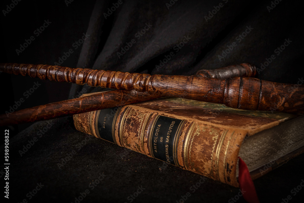 magic stick old book, Magic wand magic stick old book, Magic wand