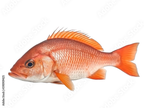 poisson rouge sébaste entier, détouré