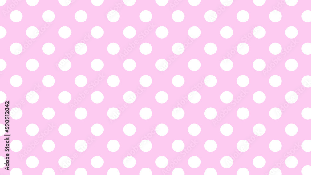Pink background with white dots