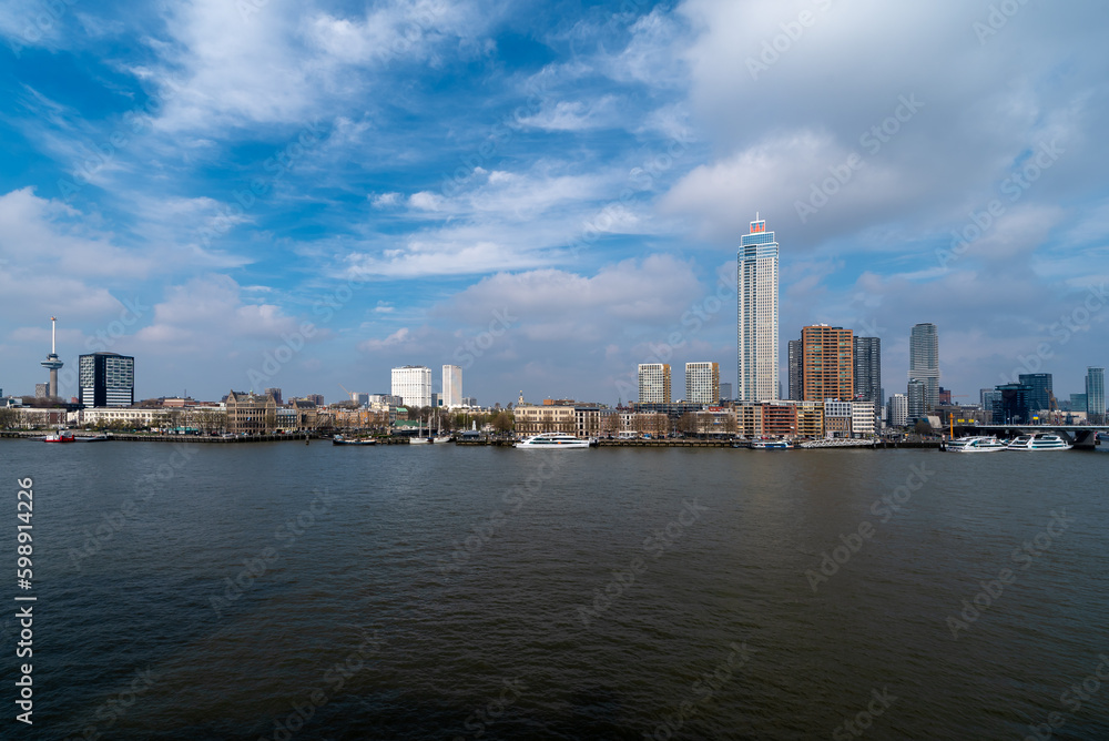 Skyline von Rotterdam.