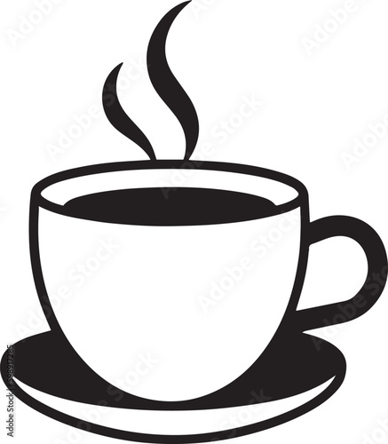 Coffee cup icon Vector illustration, SVG
